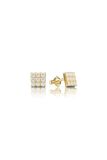  [CÓ SẴN] Bông tai moissanite hình vuông vàng vàng 14k - GBT25050062 
