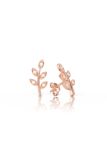  [CÓ SẴN] Bông tai moissanite hình lá vàng vàng 14k - GBT25050056 