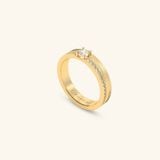  Nhẫn cưới vàng 10k thiết kế đính đá cao cấp - GCR25050252 | Gix Jewel 