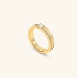  Nhẫn cưới cặp bạc thiết kế đính đá cao cấp - GCR25050252 | Gix Jewel 