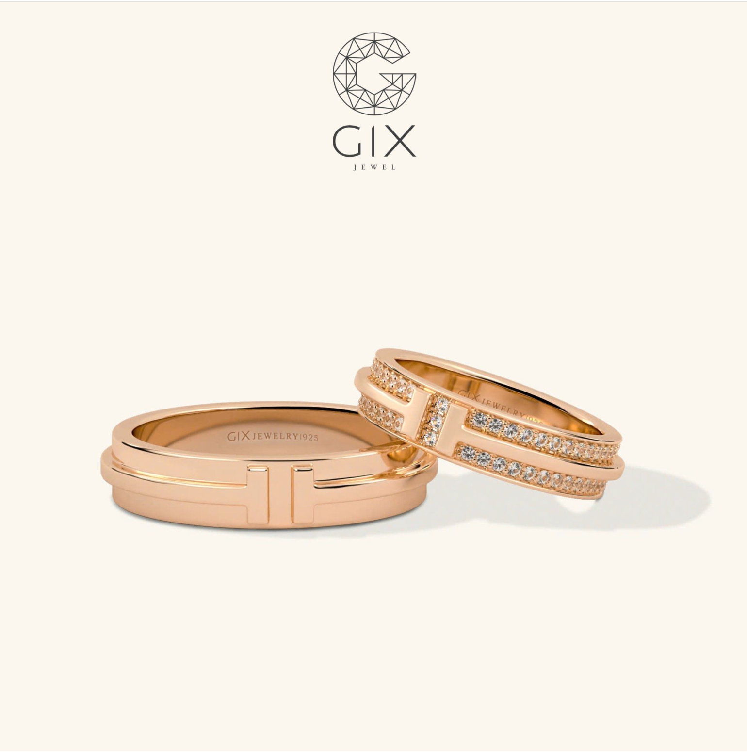  Nhẫn cưới vàng 10k Gix Jewel - GCR25050105 