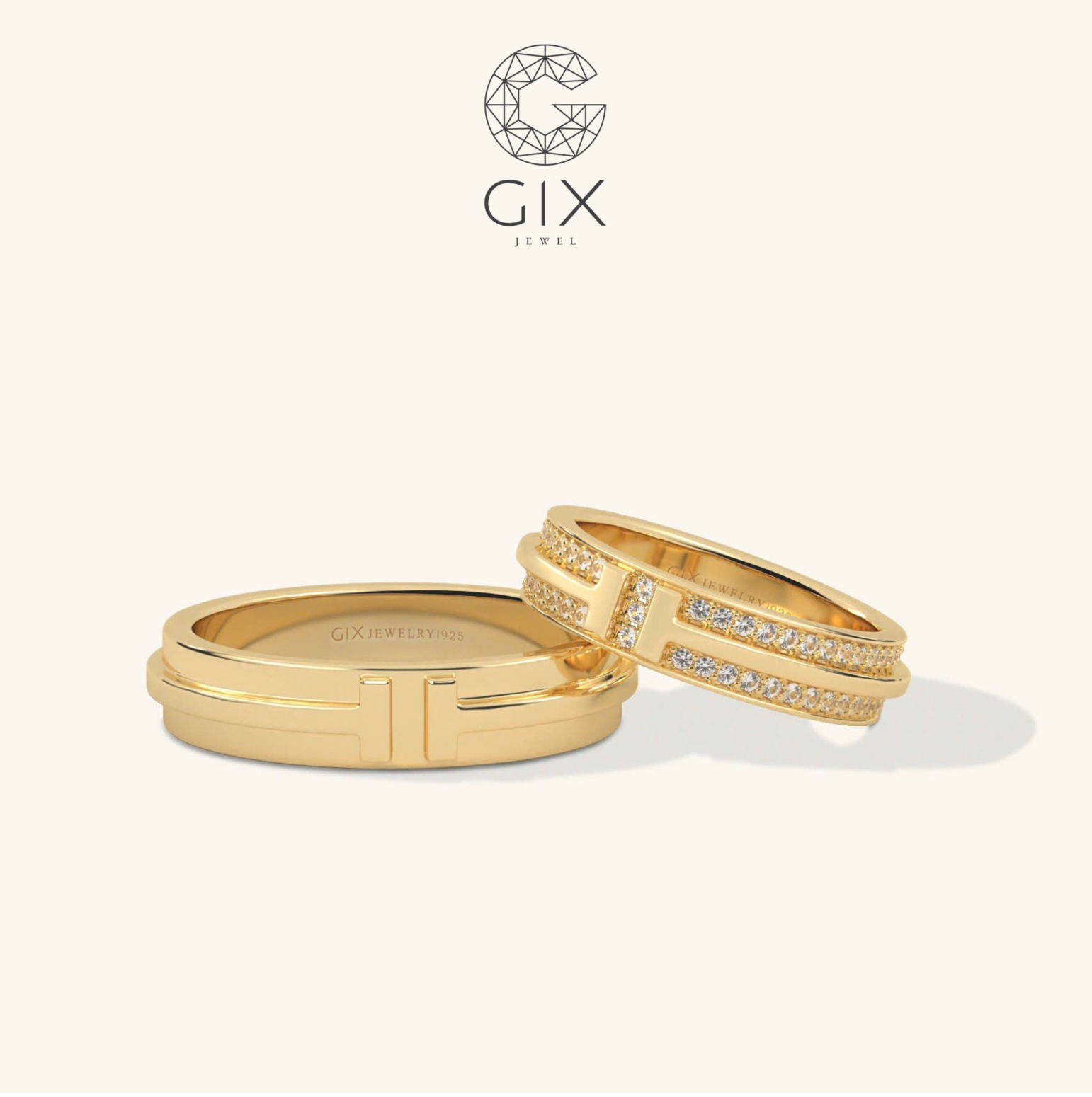  Nhẫn cưới vàng 10k Gix Jewel - GCR25050105 