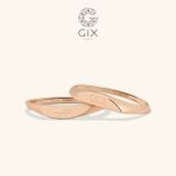  Nhẫn cưới vàng 14k signet ring độc đáo khắc chữ - GCR25050083 