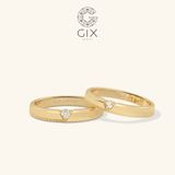  Nhẫn Cưới Đẹp Vàng 10K Đính Kim Cương - Revela | GCR25050012 