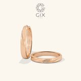  Nhẫn cưới Forte vàng 610 đính kim cương Gix Jewel - GCR25050091 