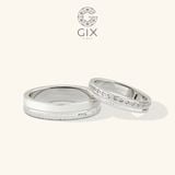  Nhẫn cưới vàng 14k bản to đẹp khắc hoa văn Gix Jewel - GCR25050095 