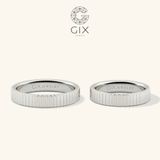  Nhẫn Cưới Vàng 10k Vát Cạnh - Metrica | GCR25050003 