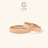  Nhẫn Cưới Vàng 18K Vát Cạnh - Metrica | GCR25050003 