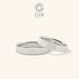  Nhẫn Cưới Vàng 18K Vát Cạnh - Metrica | GCR25050003 