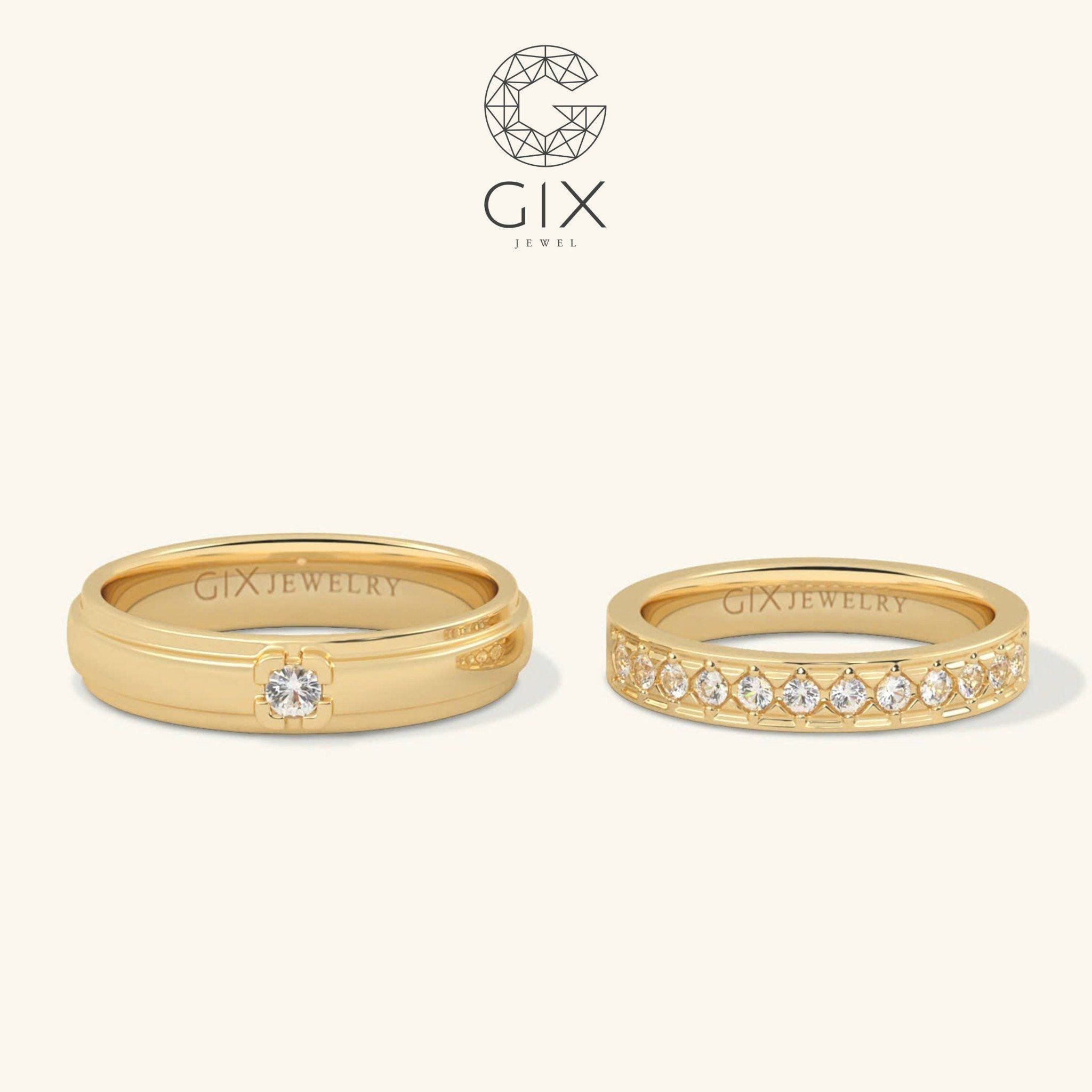  Nhẫn Cưới Kim Cương Vàng 610 Clarella - GCR25050005 