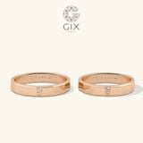  Nhẫn Cưới Vàng 14K Vát Cạnh - Loyelle | GCR25050008 