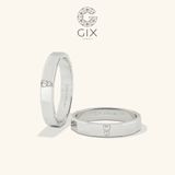  Nhẫn Cưới Vàng 16K Vát Cạnh - Loyelle | GCR25050008 