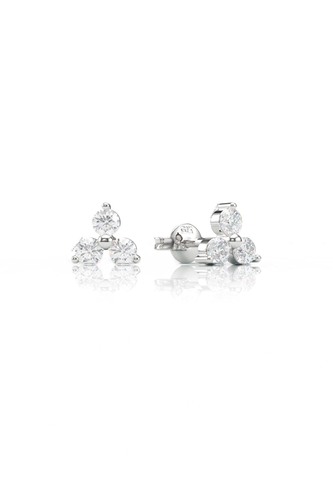  [CÓ SẴN] Bông tai moissanite dáng nụ vàng vàng 14k - GBT25050052 