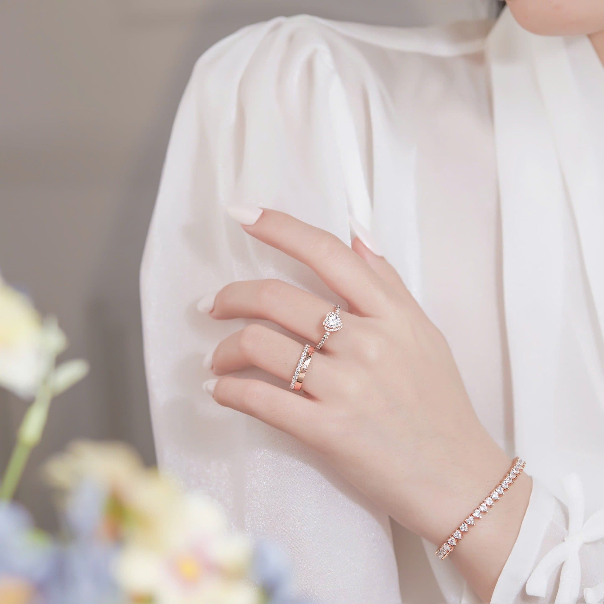  Nhẫn cầu hôn vàng 10k Bliss Halo | Gix Jewel 