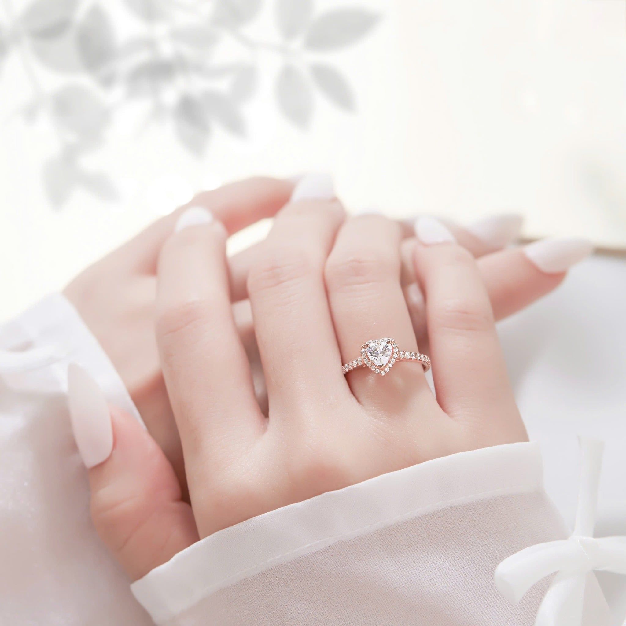  Nhẫn cầu hôn bạc Bliss Halo | Gix Jewel 