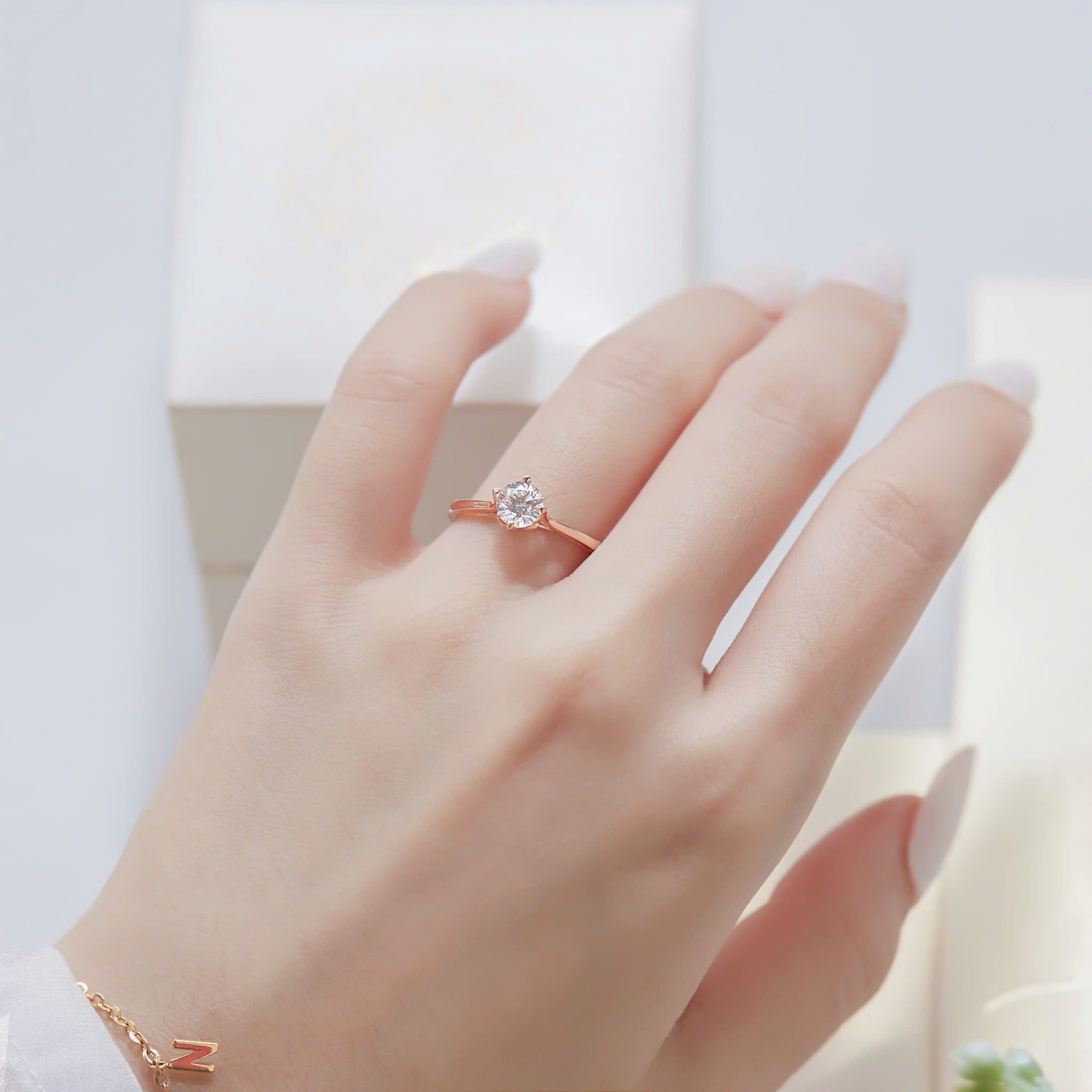  Nhẫn đính hôn vàng 14k Eterna Crown | Gix Jewelry 