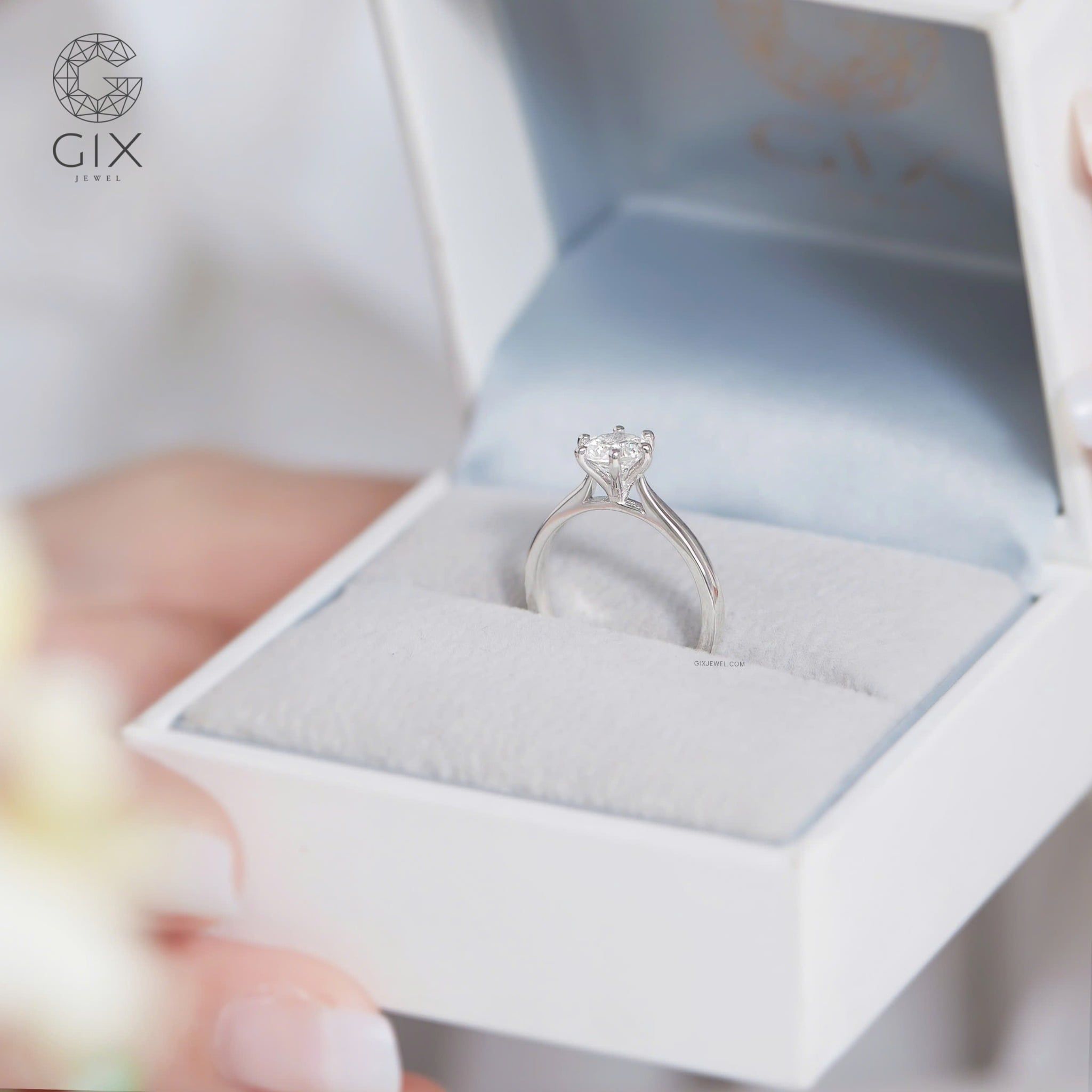  Nhẫn đính hôn vàng 18k Crystal Vow | Gix Jewel 