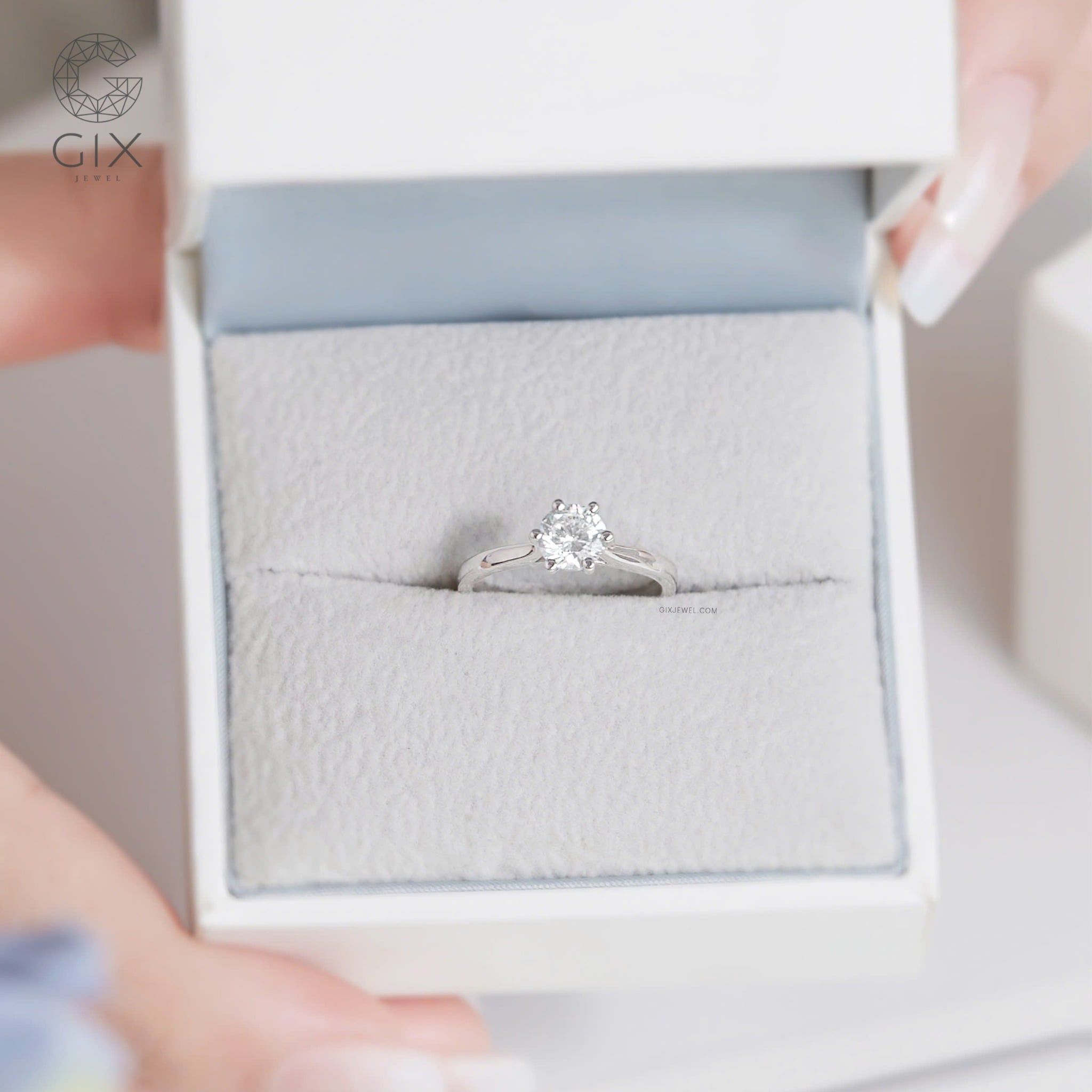  Nhẫn đính hôn vàng 18k Crystal Vow | Gix Jewel 