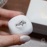  [CÓ SẴN] Nhẫn cầu hôn mois trái tim vàng trắng 18k - ni 13 