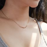  [CÓ SẴN] Dây chuyền vương miện moissanite vàng vàng 14k | Gix Jewel 