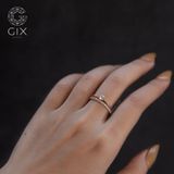  [CÓ SẴN] Set nhẫn vàng hồng 14K đính kim cương tấm 