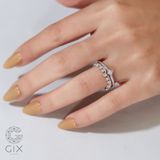  Bộ nhẫn đính hôn vàng 10k Velvet Crown | Gix Jewel 