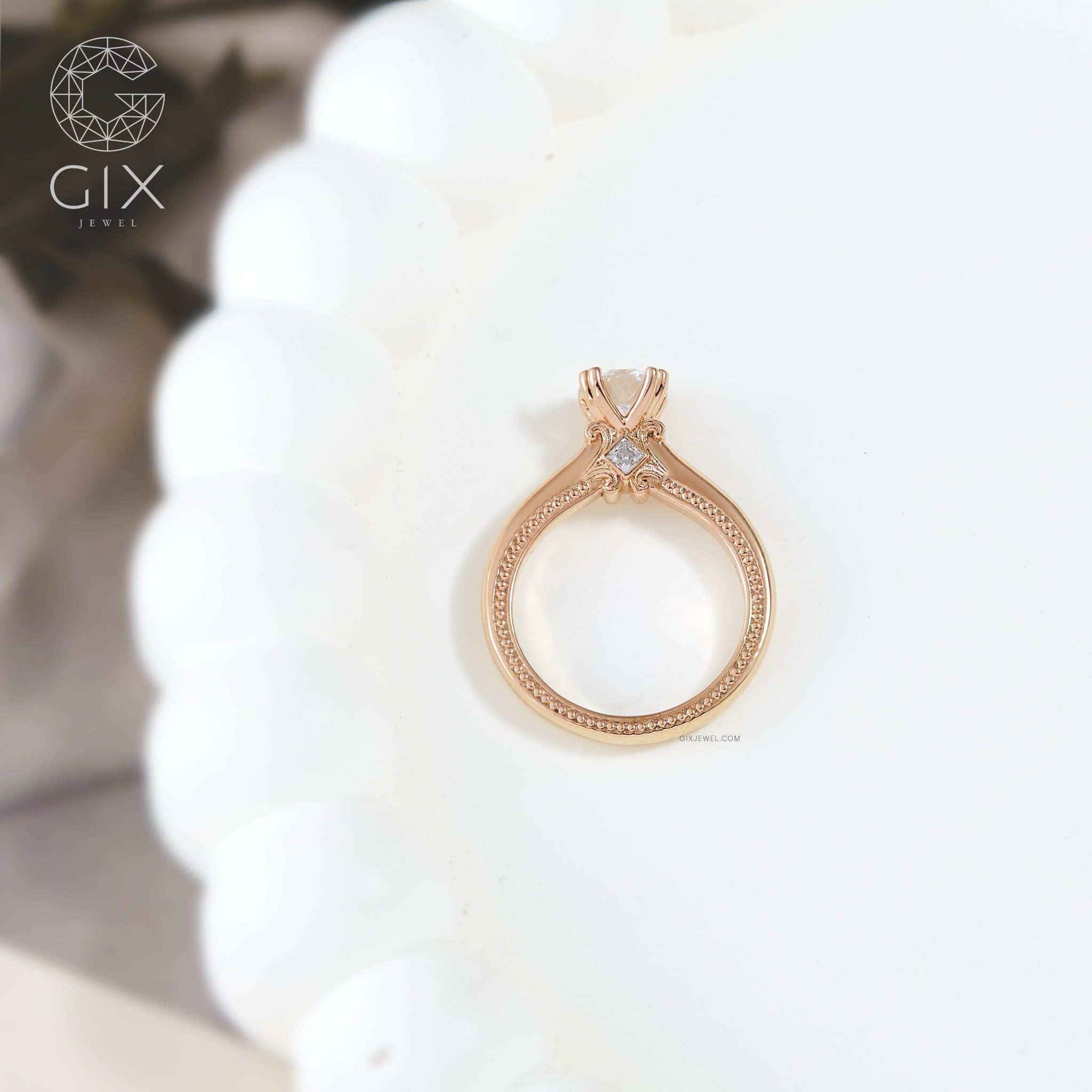  Nhẫn cầu hôn vàng 18k Royal Arch | Gix Jewelry 