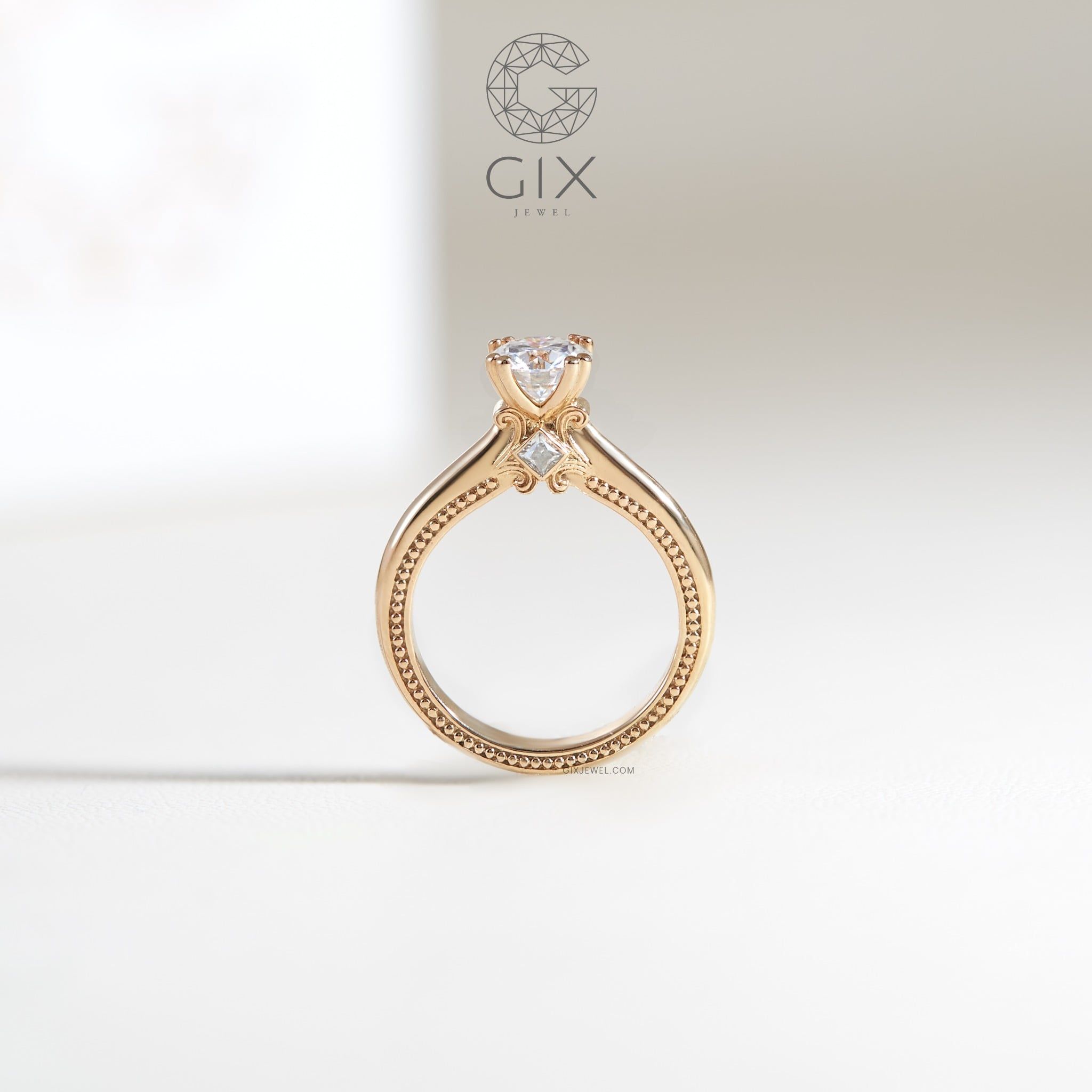  Nhẫn cầu hôn vàng 14k Royal Arch | Gix Jewelry 