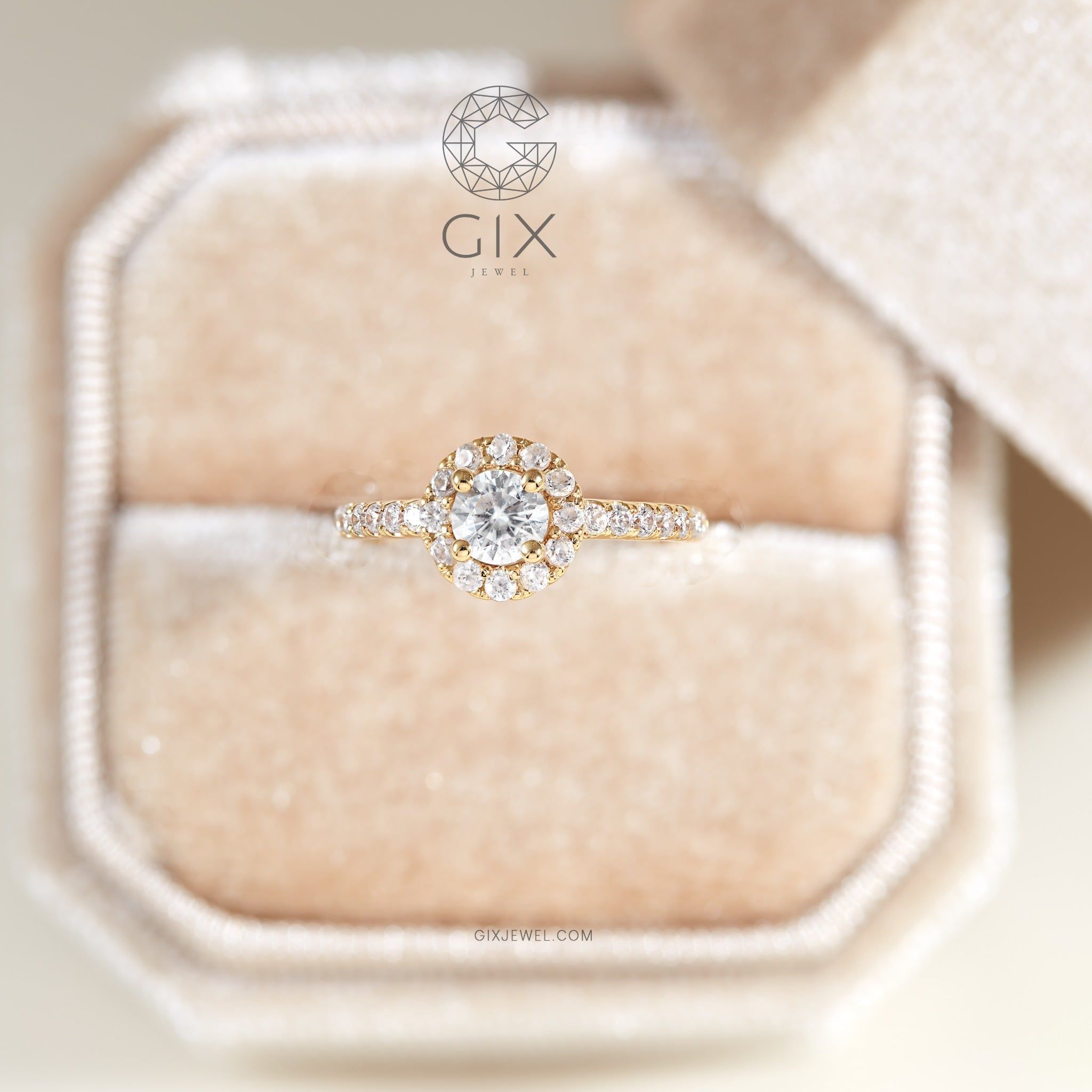  Nhẫn cầu hôn bạc Radiant Vow | Gix Jewelry 