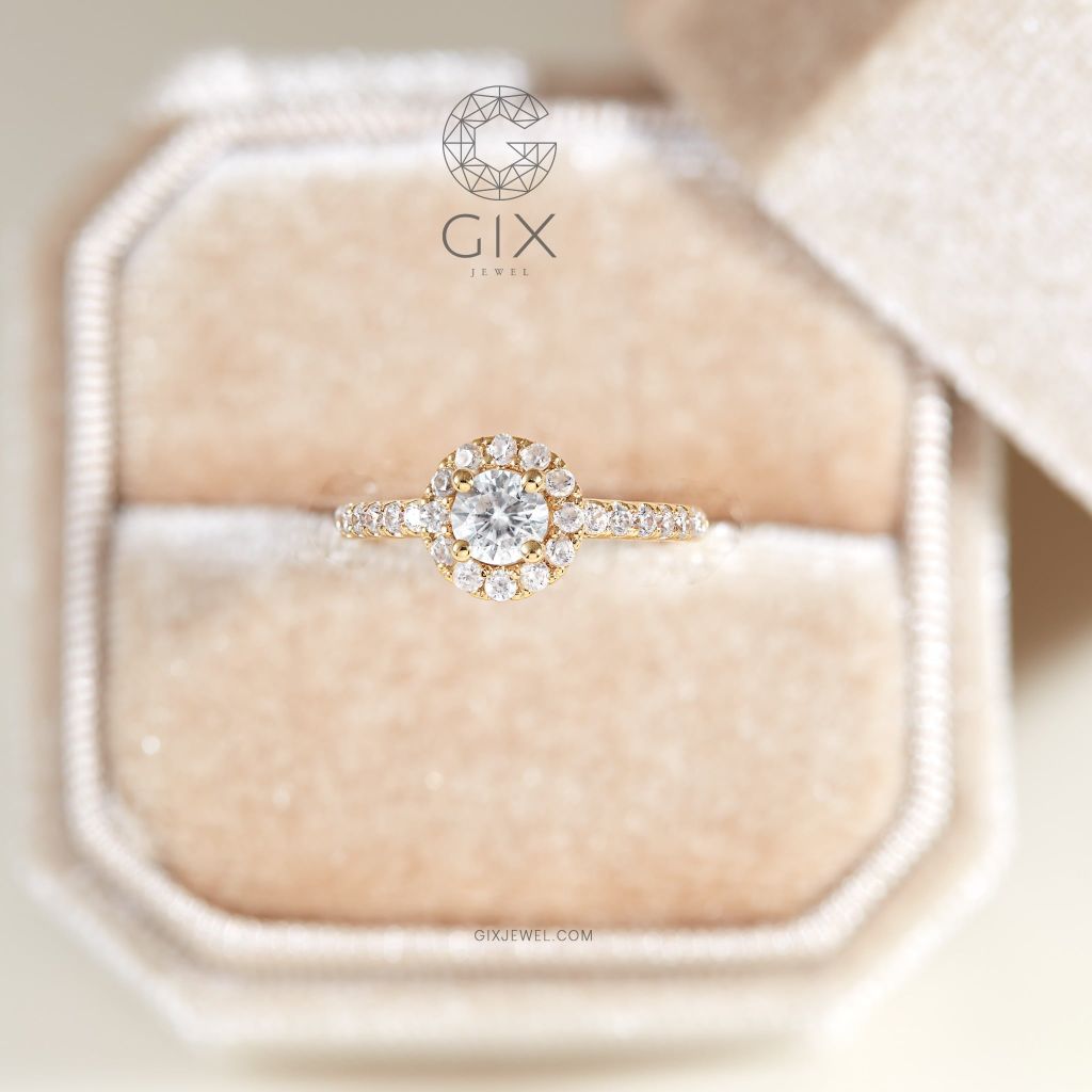  Nhẫn cầu hôn vàng 18k Radiant Vow | Gix Jewelry 