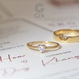  Nhẫn cầu hôn vàng 14k Heart Beat | Gix Jewel 