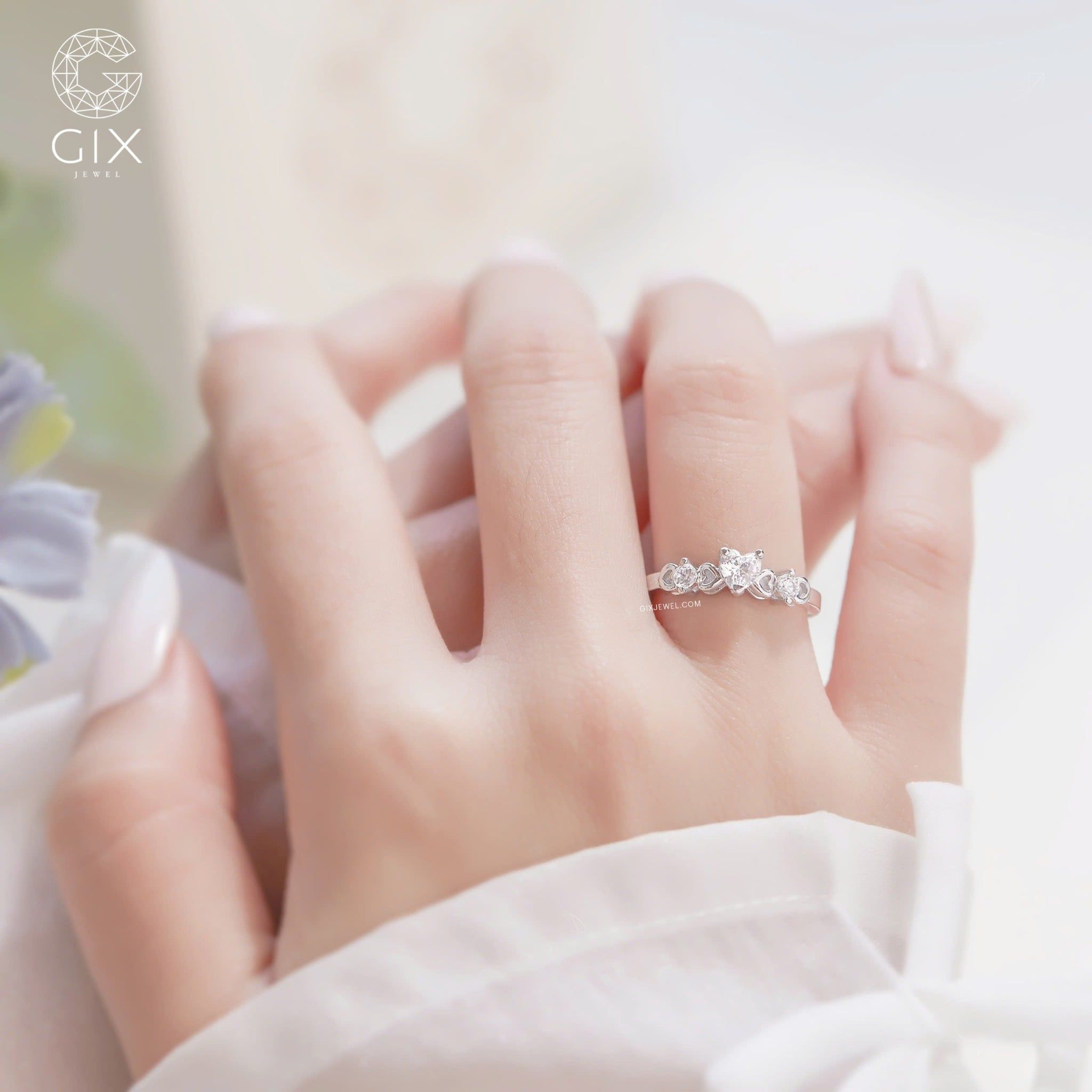  Nhẫn cầu hôn vàng 14k Trilogy Love | Gix Jewel 