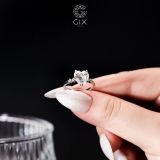  [CÓ SẴN] Nhẫn cầu hôn mois trái tim vàng trắng 18k - ni 13 