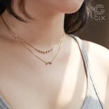  [CÓ SẴN] Dây chuyền vương miện moissanite vàng vàng 14k | Gix Jewel 