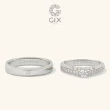  Nhẫn cưới Eternity vàng 18k đính kim cương Gixjewel - GCR25050114 