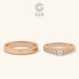  Nhẫn cưới Eternity vàng 610 đính kim cương Gixjewel - GCR25050114 