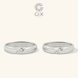  Nhẫn cưới đẹp vàng 10k đính kim cương Gixjewel - GCR25050052 