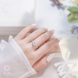  Nhẫn cầu hôn bạc Shine Woven | Gixjewel 