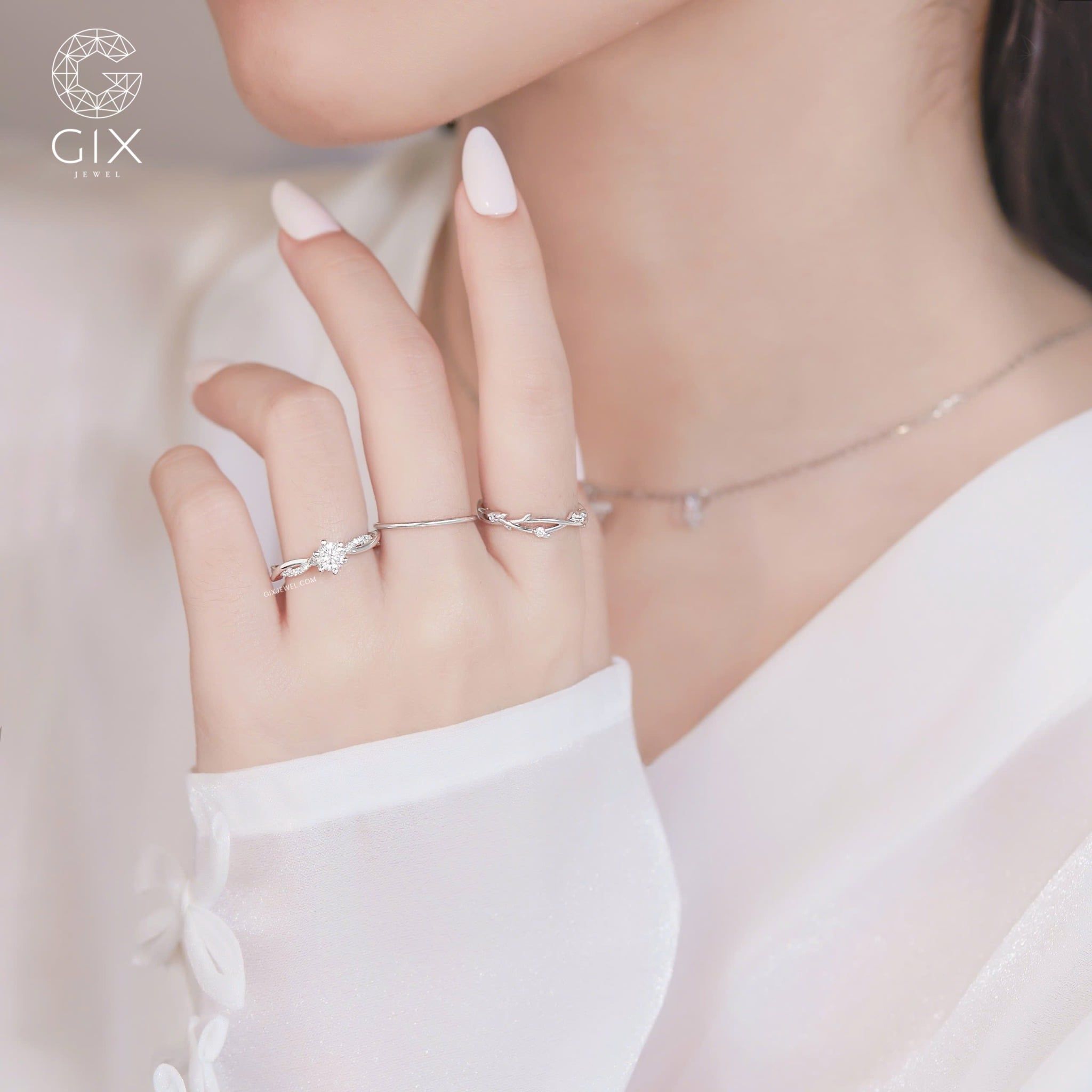  Nhẫn cầu hôn vàng 10k Twisted Vow | Gix Jewel 