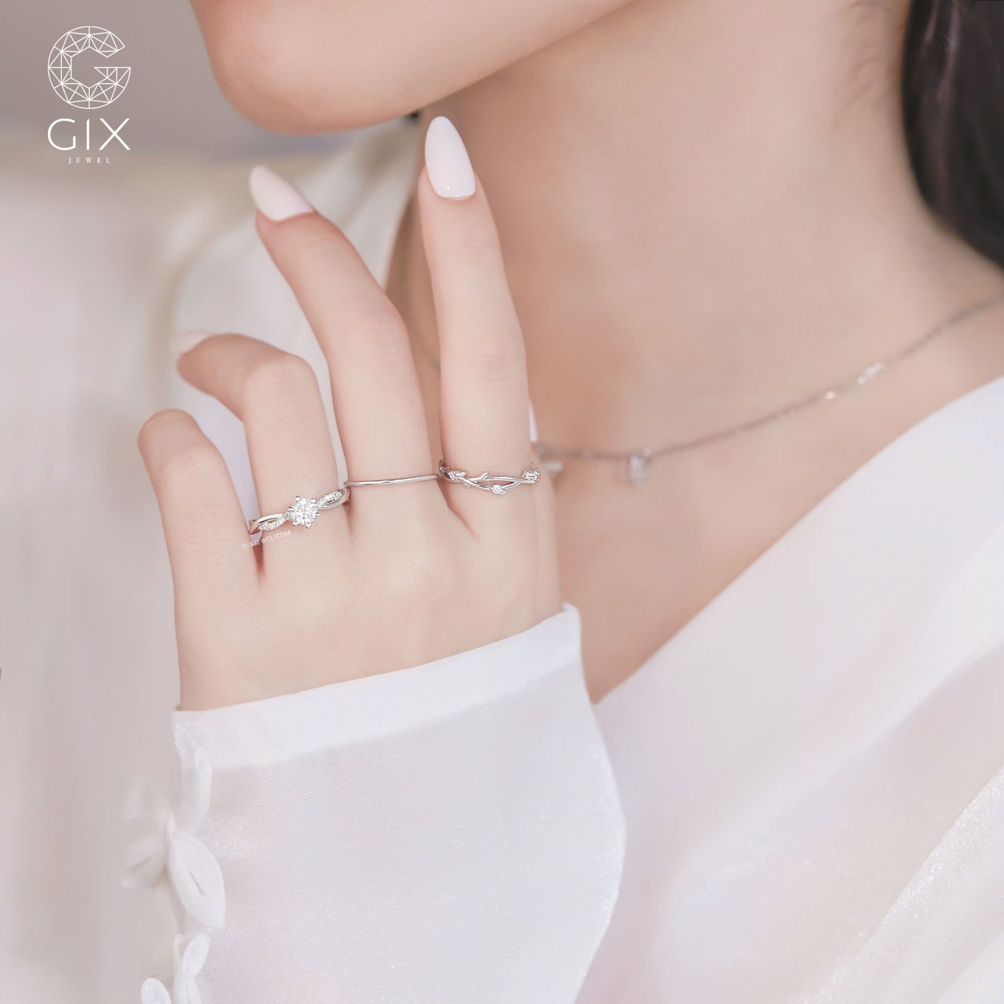  Nhẫn cầu hôn bạc Twisted Vow | Gix Jewel 