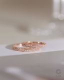  Nhẫn cưới Mature Loop vàng hồng 18k thiết kế riêng Gix Jewel 