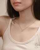  Dây chuyền kim cương tấm vàng tây sợi mảnh đẹp | Gix Jewel 