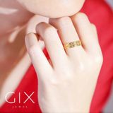  Nhẫn kim tiền nữ bạc & vàng 18k đẹp | Gix Jewel 