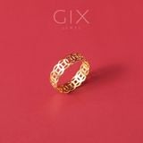  Nhẫn kim tiền nữ bạc & vàng 18k đẹp | Gix Jewel 