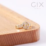  Nhẫn vàng kim tiền nữ đính đá cao cấp | Gix Jewel 