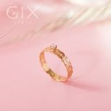  Nhẫn kim tiền vàng 18k cho nữ đính kim cương đẹp | Gix Jewel 