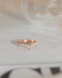  Nhẫn nữ vàng đẹp đính kim cương - Eternity Curves | Gix Jewel 