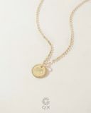  Dây chuyền vàng hình tròn đồng xu khắc cầu vòng - Eterna Rainbow | Gix Jewelry 