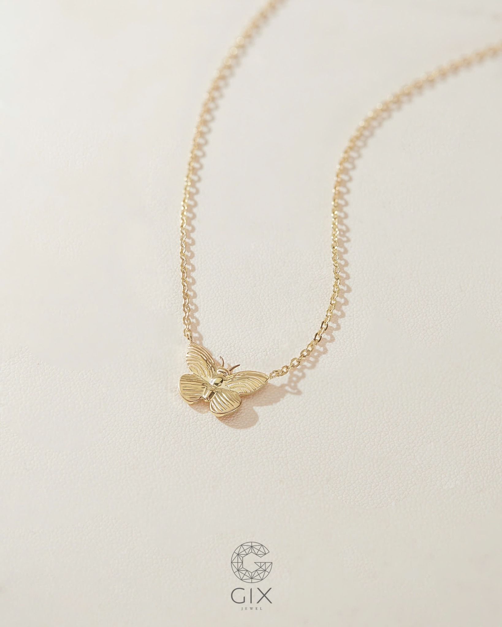  Dây chuyền bươm bướm vàng tây & bạc đẹp - Butterfly Whisper | Gix Jewelry 
