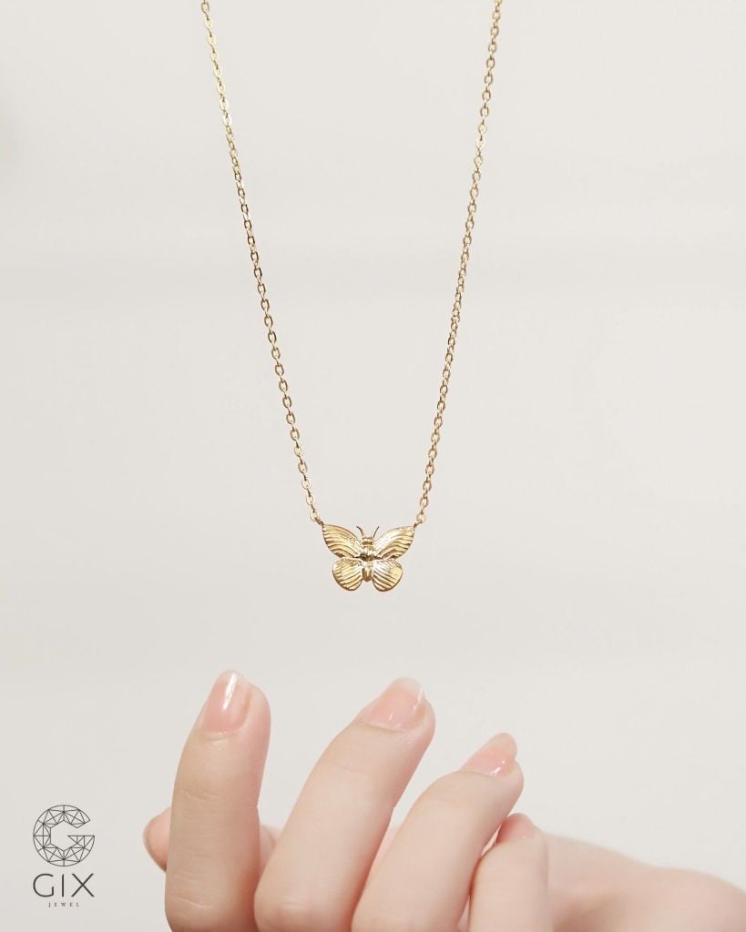  Dây chuyền bươm bướm vàng tây & bạc đẹp - Butterfly Whisper | Gix Jewelry 